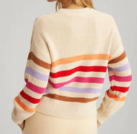 525 America - Stripe Button Shoulder Pullover