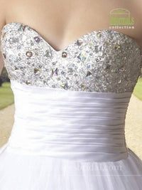 Mary'S Bridal - Strapless Crystall Ball Gown