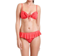 Cole Of California - Core Solids Underwire Ruffle Bikini Bra