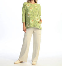 Jess & Jane - Mineral Washed Patch Pocket Tunic Top