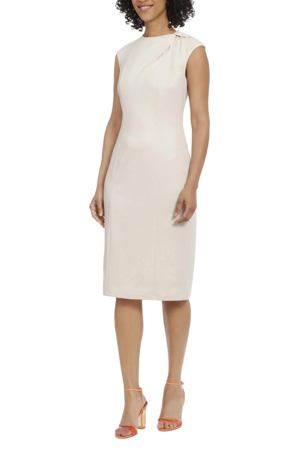 Maggy London - Sleeveless Twisted Knot Midi Dress