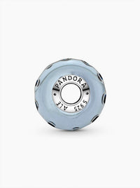 Pandora Women's Rounded Murano Glass Charm in wavy blue - women's item - alternate view