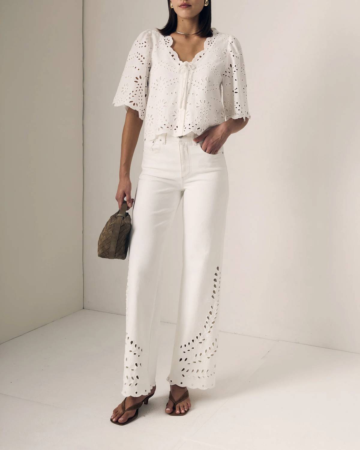 Le Jean - Column Eyelet Jeans