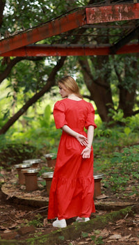 Maude Vivante - Melina V Neck Tiered Dress