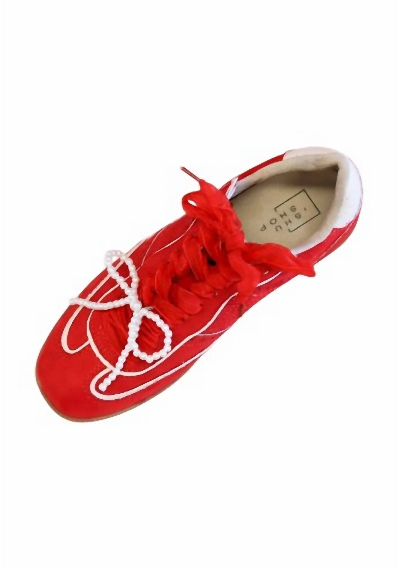 SHU SHOP Women's Sophie Shoe in red - women's sneaker