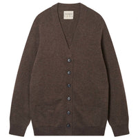 Jumper1234 Women's Grosgrain Cardigan in umber brown - women's cardigan
