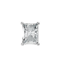 Aamiaa - Women's Radiant Shape 4 Prong Push Back Studs