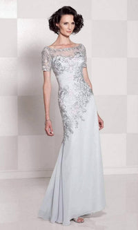 Cameron Blake - Short Sleeve Formal Dress