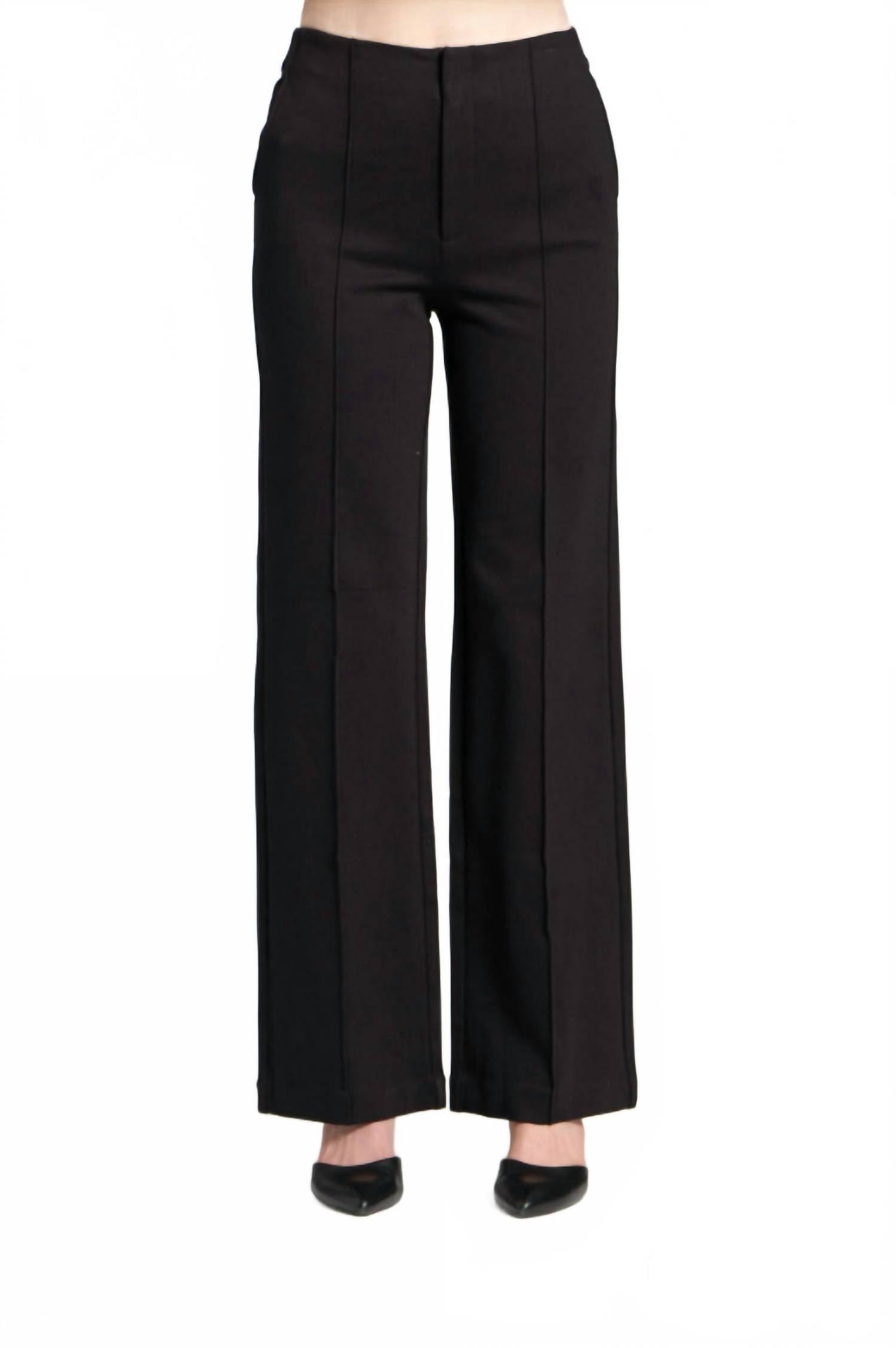 Apny - Pin Tucked Zip Pant