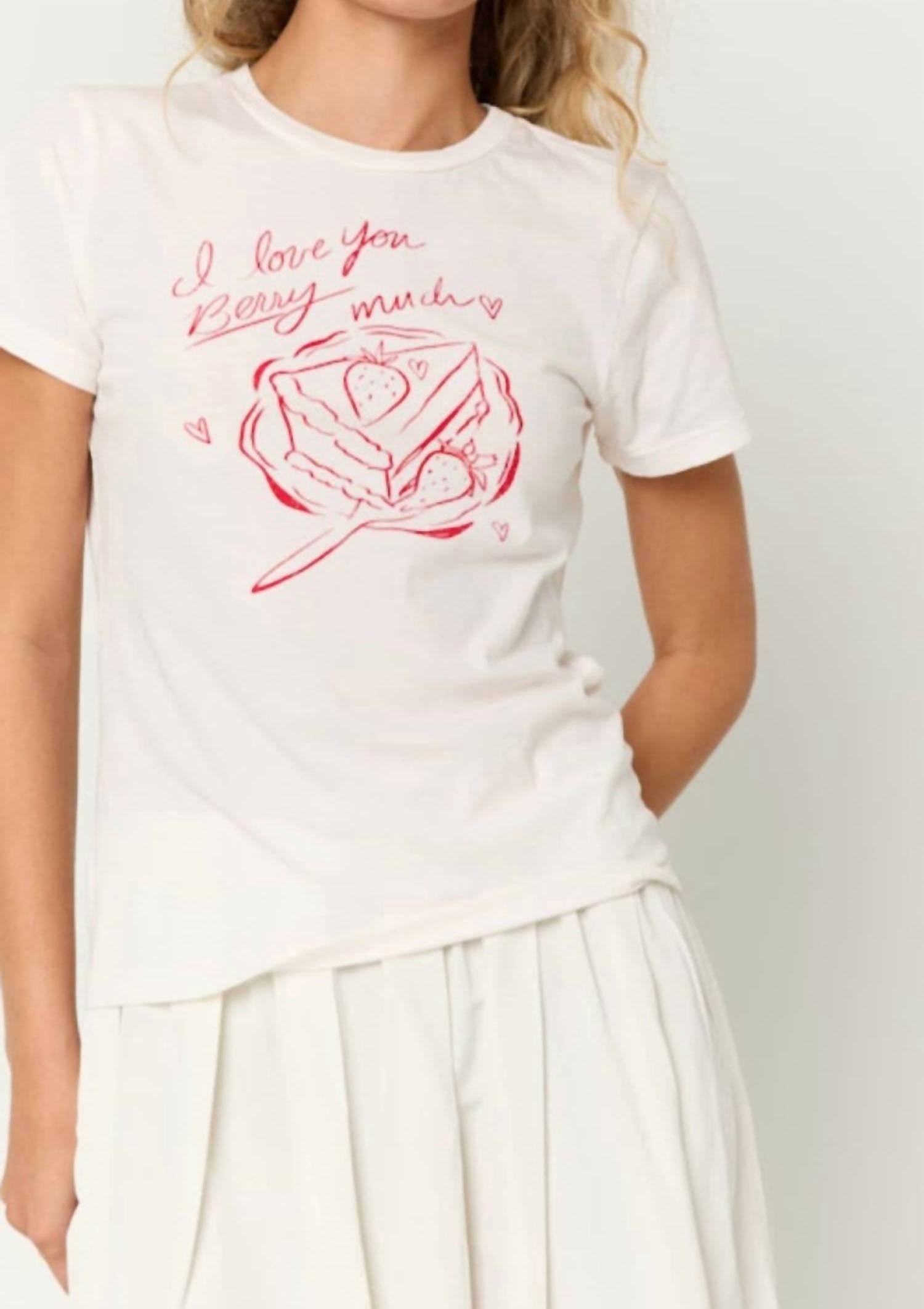 Project Social T - Love You Berry Much Tee Top