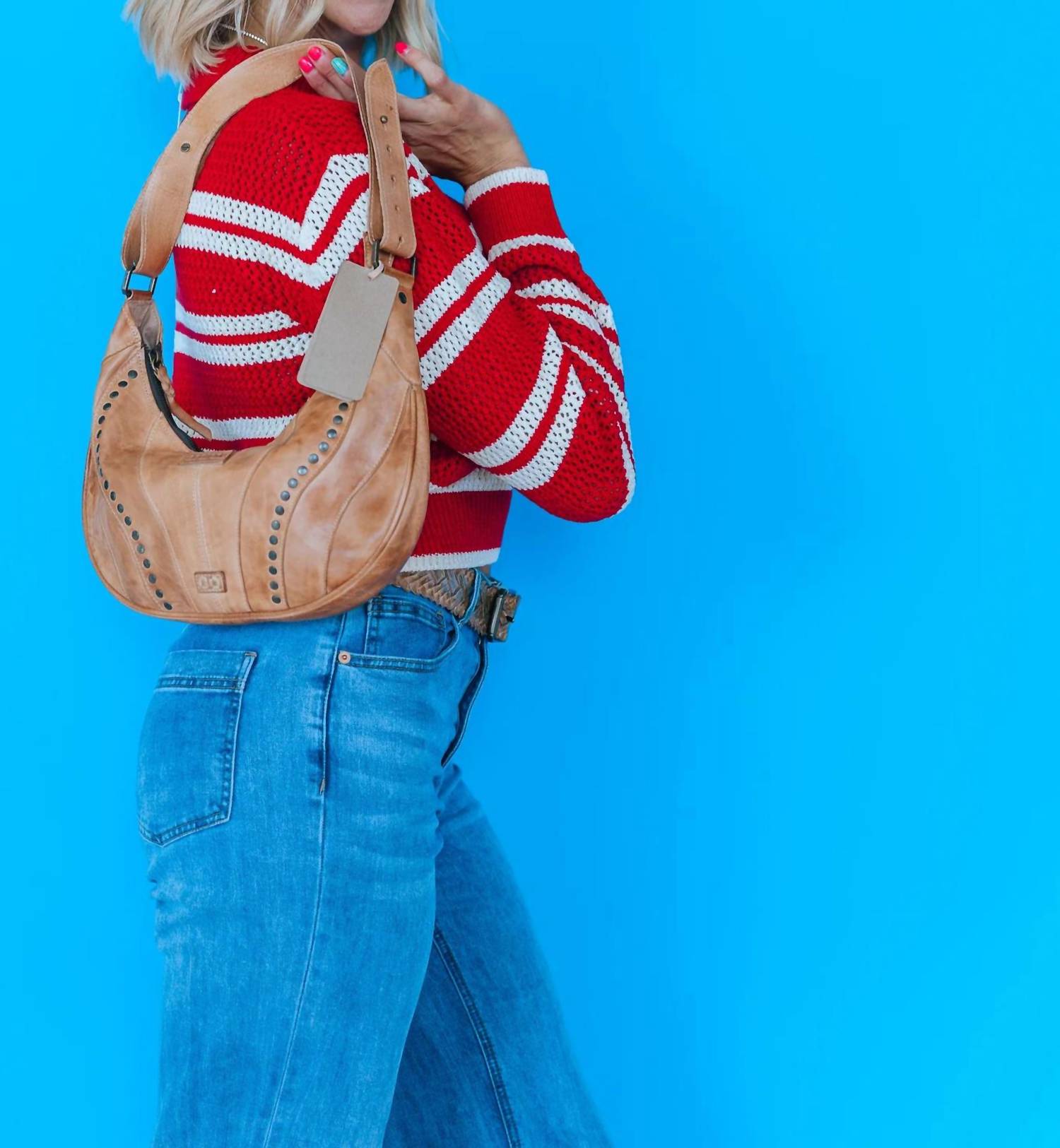Sage The Label - CADDIE COLLARED STRIPE SWEATER