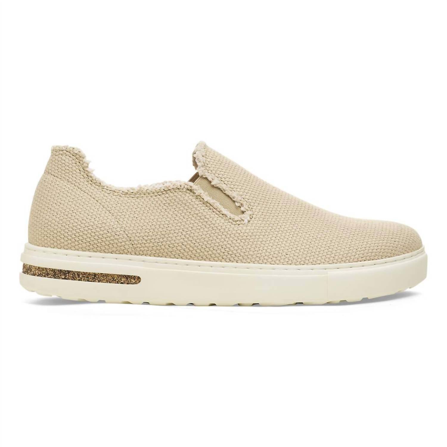 BIRKENSTOCK Women's Bend Slip On Sneakers in sandcastle canvas - women's sneaker - alternate view