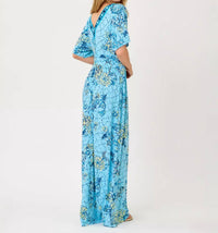 Lilly Pulitzer Lauralai Maxi Dress in bellevue blue breakers beach - women's dress - alternate view