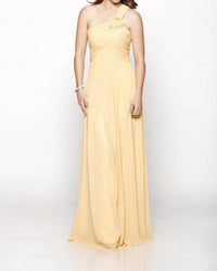 Last Dress - One-Shoulder Blossom Gown