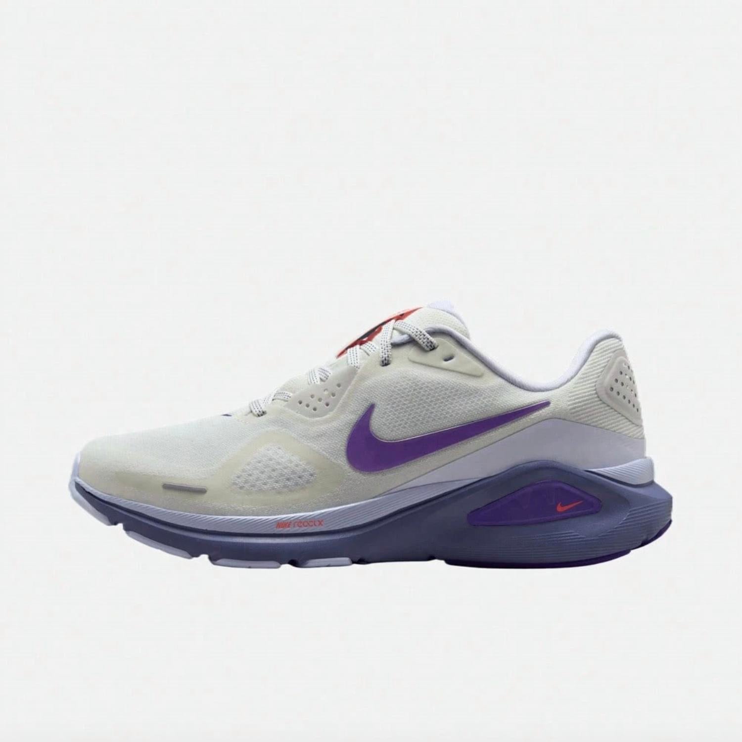 NIKE Women's Structure 26 Road Running Shoes in white grape - women's shoe - alternate view