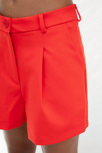 Bsl - High-waisted Pleated Shorts
