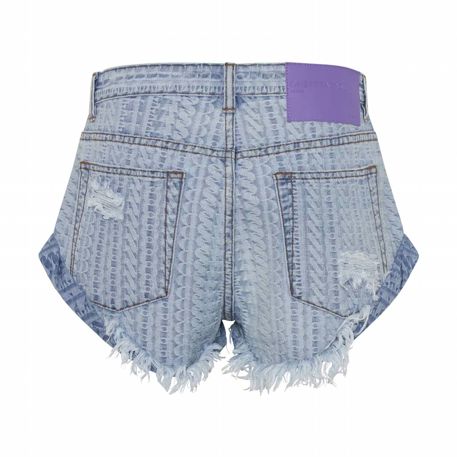 One Teaspoon - On Repeat Bandit Low Waist Denim Shorts