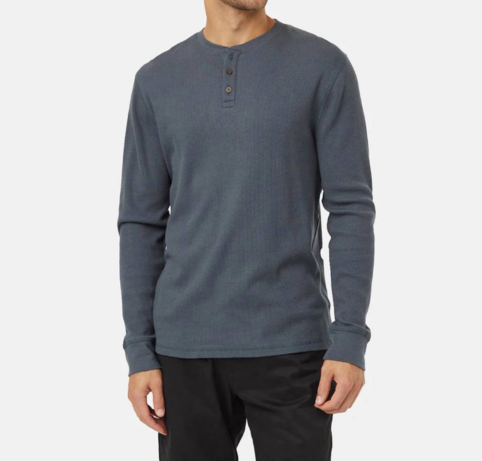 Tentree - Waffle Button Henley Shirt