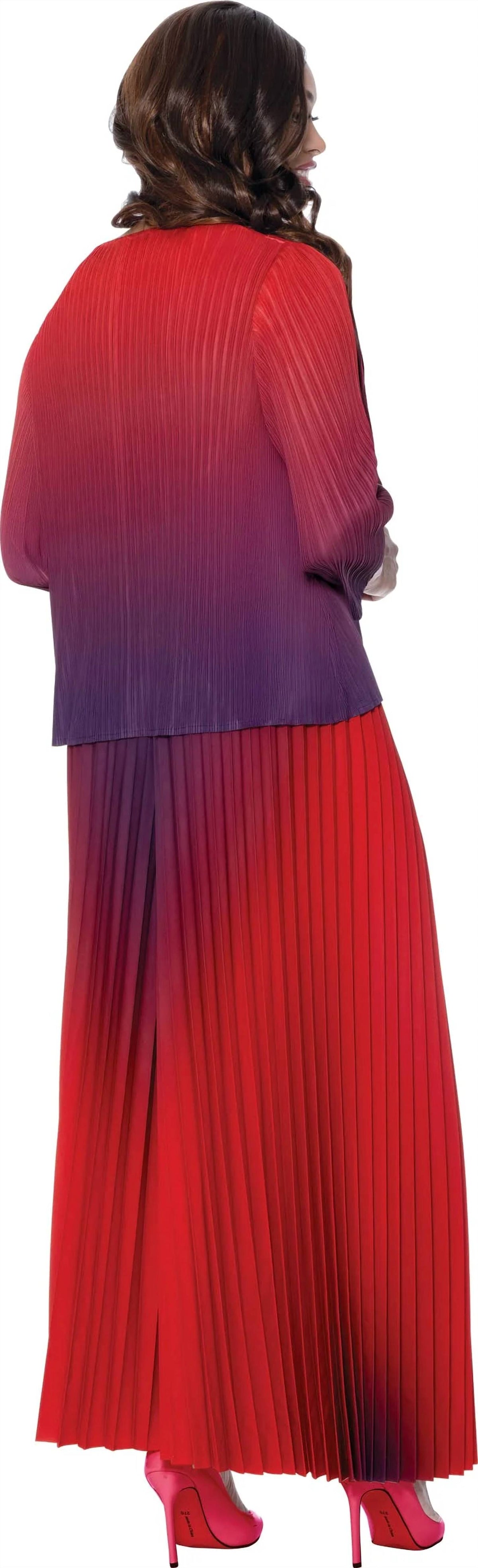Divine Apparel Designs - Pleated Wide Leg Pant Set