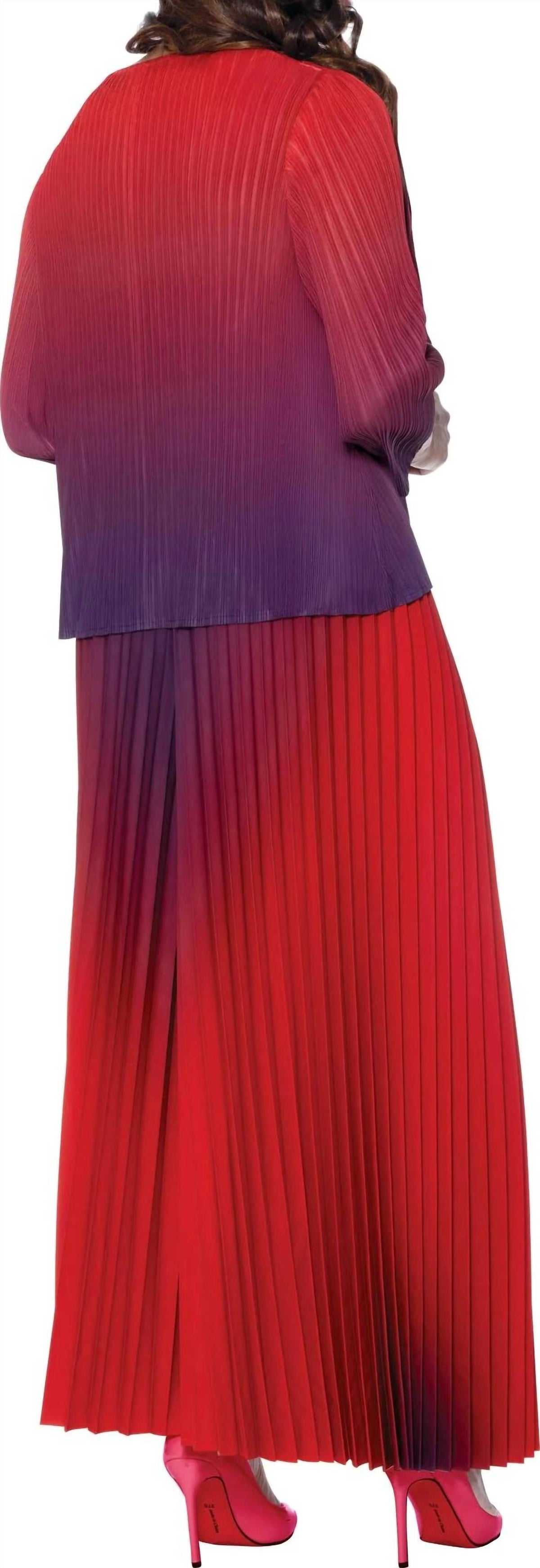 Divine Apparel Designs - Pleated Wide Leg Pant Set