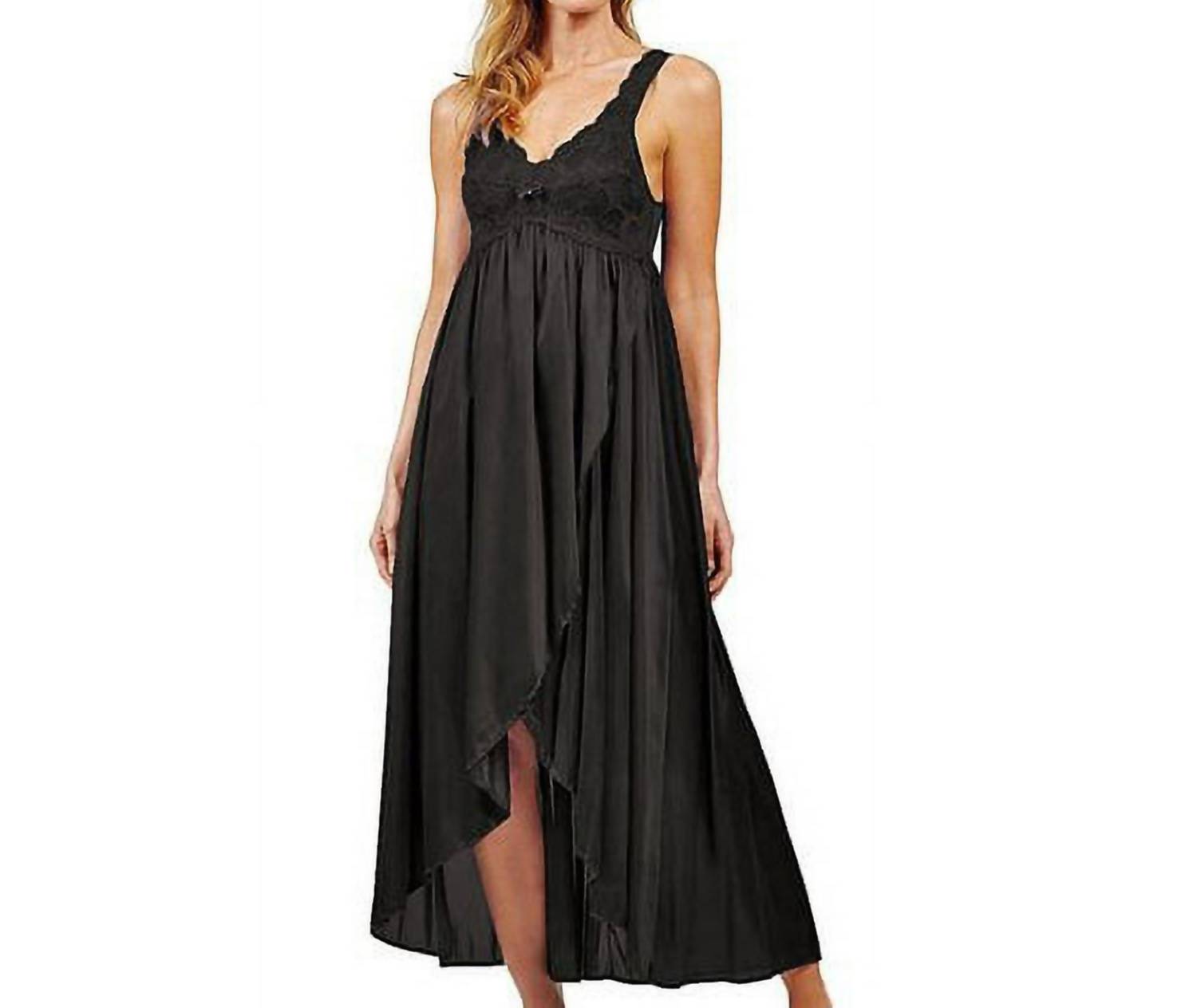 Shadowline Lingerie - Silhouette Nylon Tricot Hi-low Gown