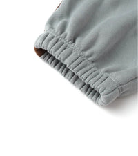 Rylee + Cru Boy's Relaxed Jogger in dusty blue - kids' joggers - detail view