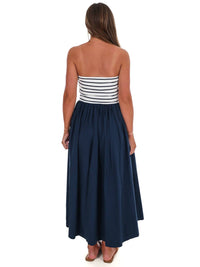 Hyfve - Women's Wanna Know Striped Strapless Midi Dress