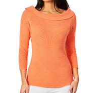 Off The Shoulder Ribbed Detail Top