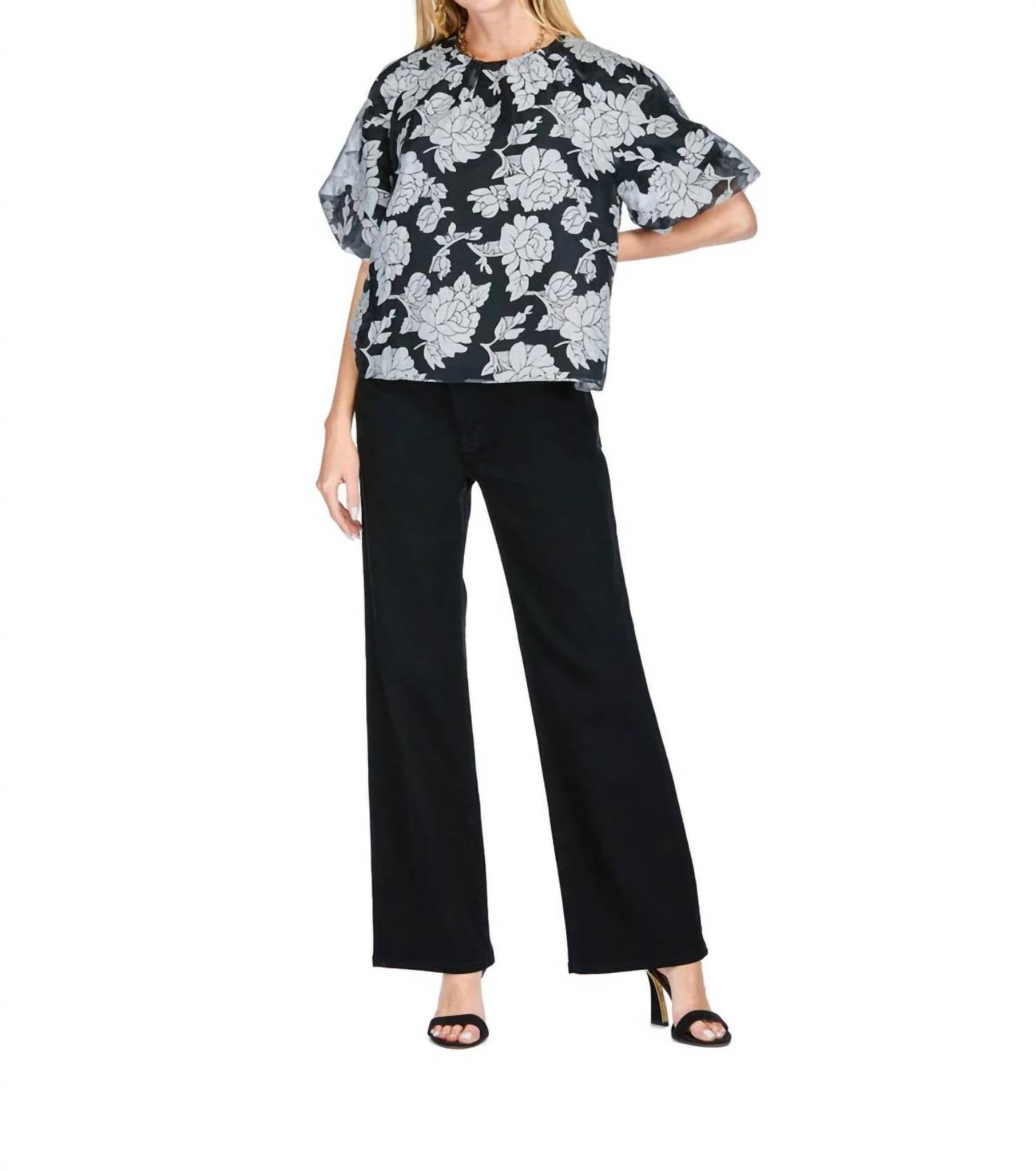 Joy Joy - RUCHED SHOULDER TOP