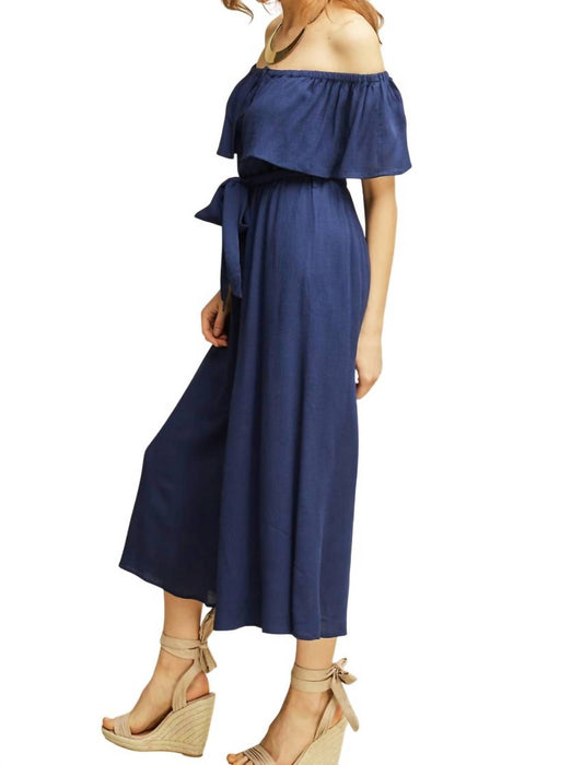 Entro - Wherever Off The Shoulder Jumpsuit