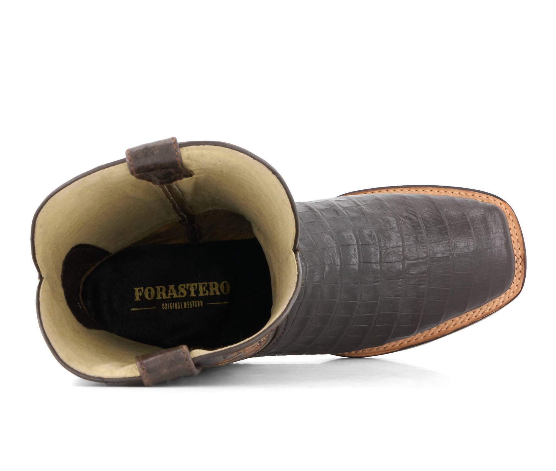 Forastero - Men's Croco Embossed Leather Cowboy Boots