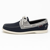 Sebago Women's Spinnaker Moccasin Shoes in navy lagoon - women's shoe