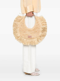 Staud - Women's Moon Raffia Tote Bag
