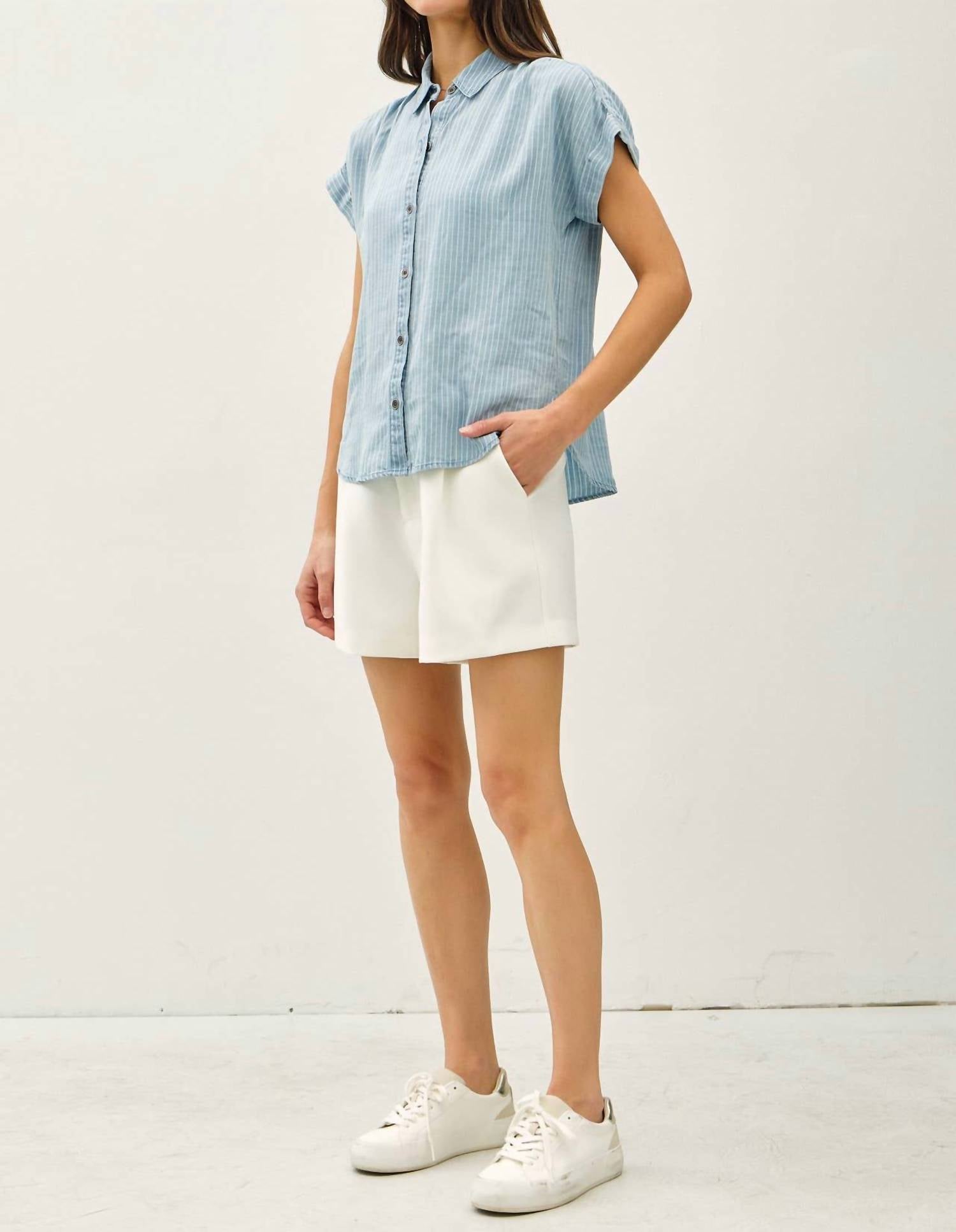 Be Cool - Tencel Button Up Top
