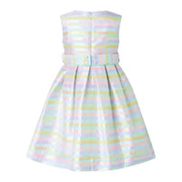 Rachel Riley - Girl's Pastel Stripe Party Dress