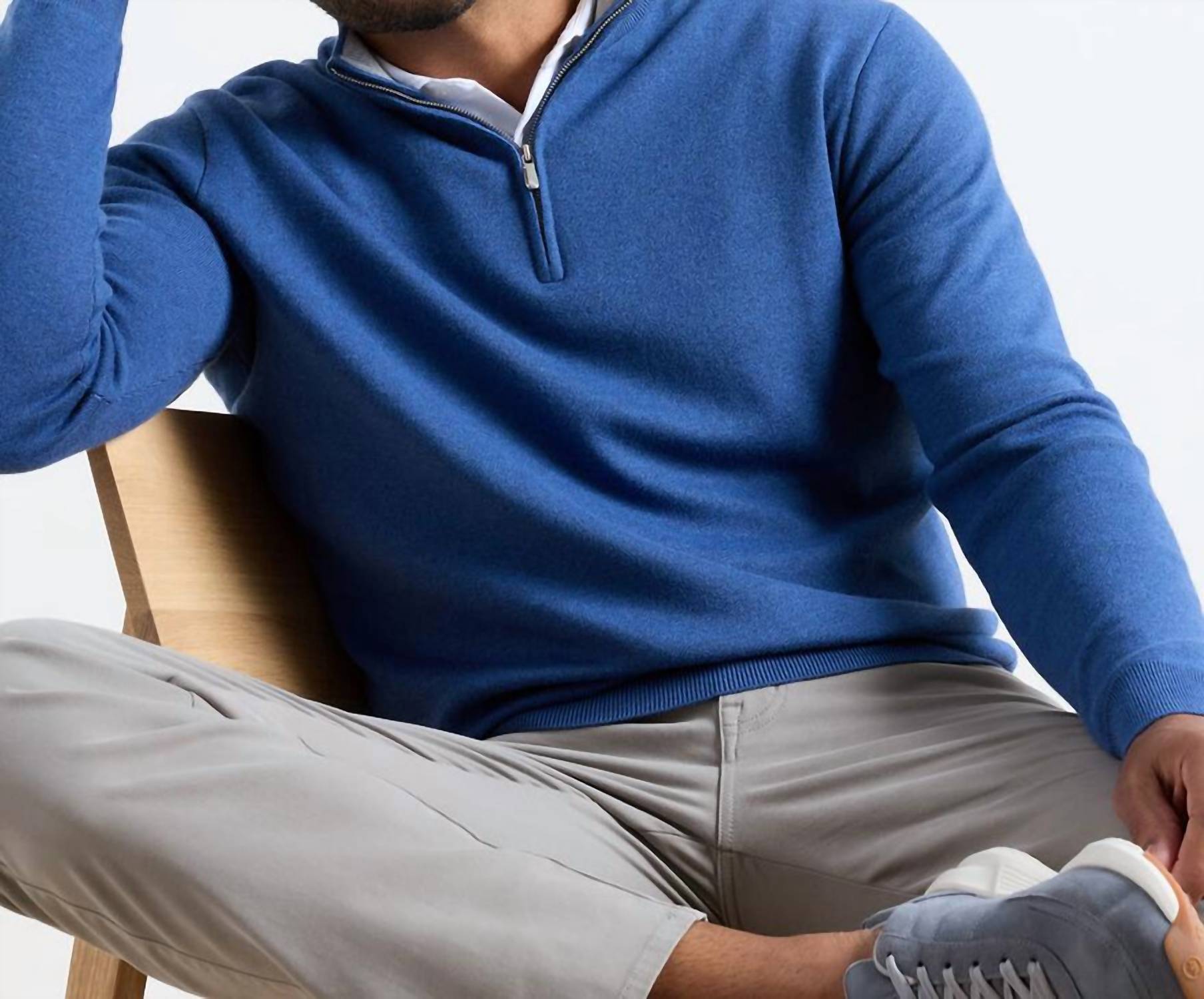 Peter Millar - Men's Coolspun Lite Cotton Quarter Zip Top
