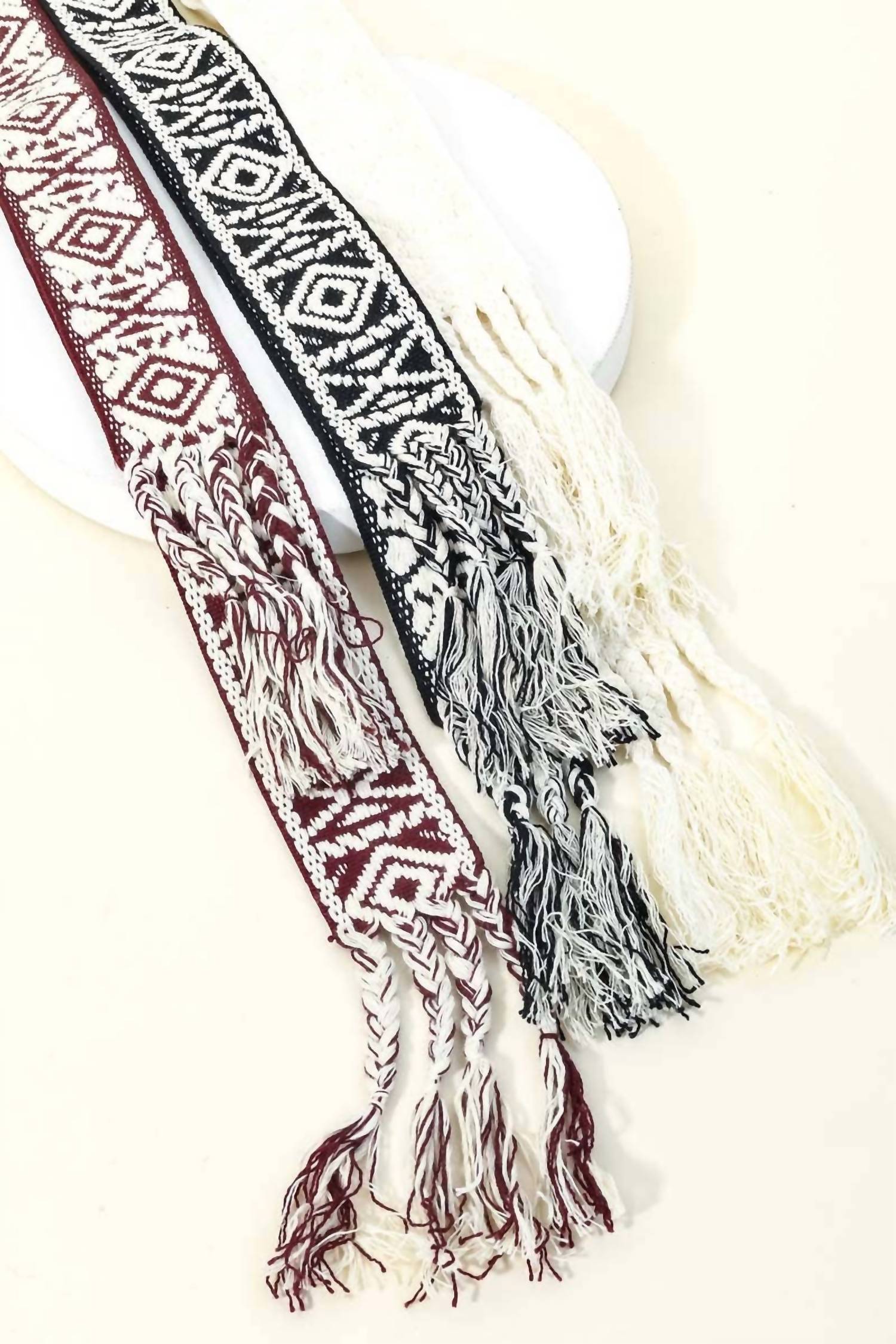Anarchy Street - Women's Boho Pattern Embroidered Braided Belt