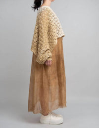 Sanctamuerte - Maglia Mesh Cropped Sweater