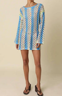 Olivaceous - Phoenix Long Sleeve Crochet Cover Up