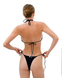Gigizara - Shadow Horizon Bikini Top Textured Black Elegance