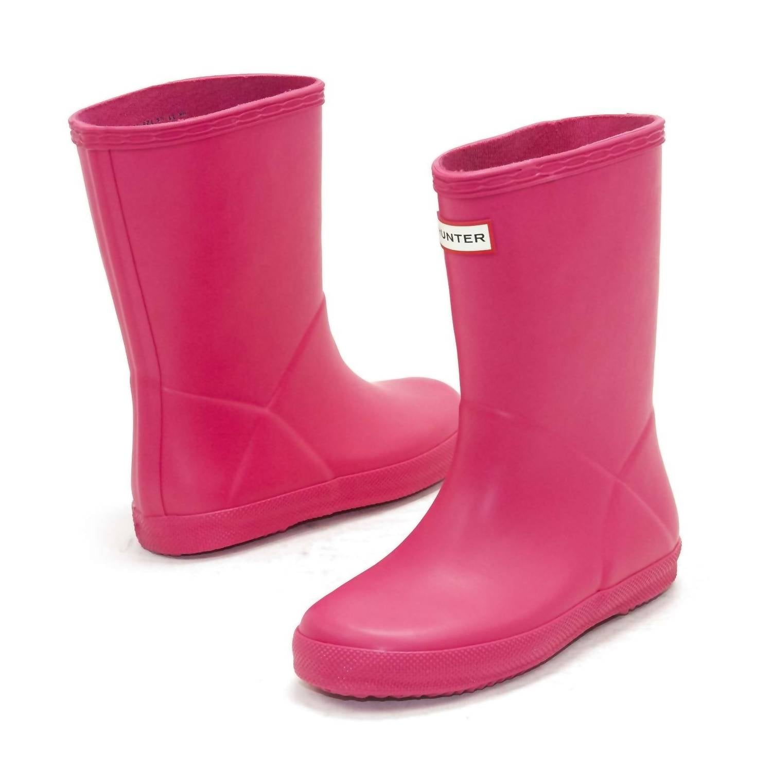 HUNTER Girls First Classic Rain Boots in bright pink - kids' shoe - view 5