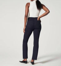 Spanx On-the-go Kick Flare Pants in classic navy - women's pants - alternate view