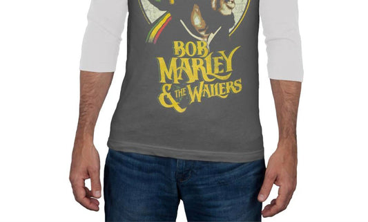 Bob Marley - Men's Circle Tam Raglan Long Sleeve Tee