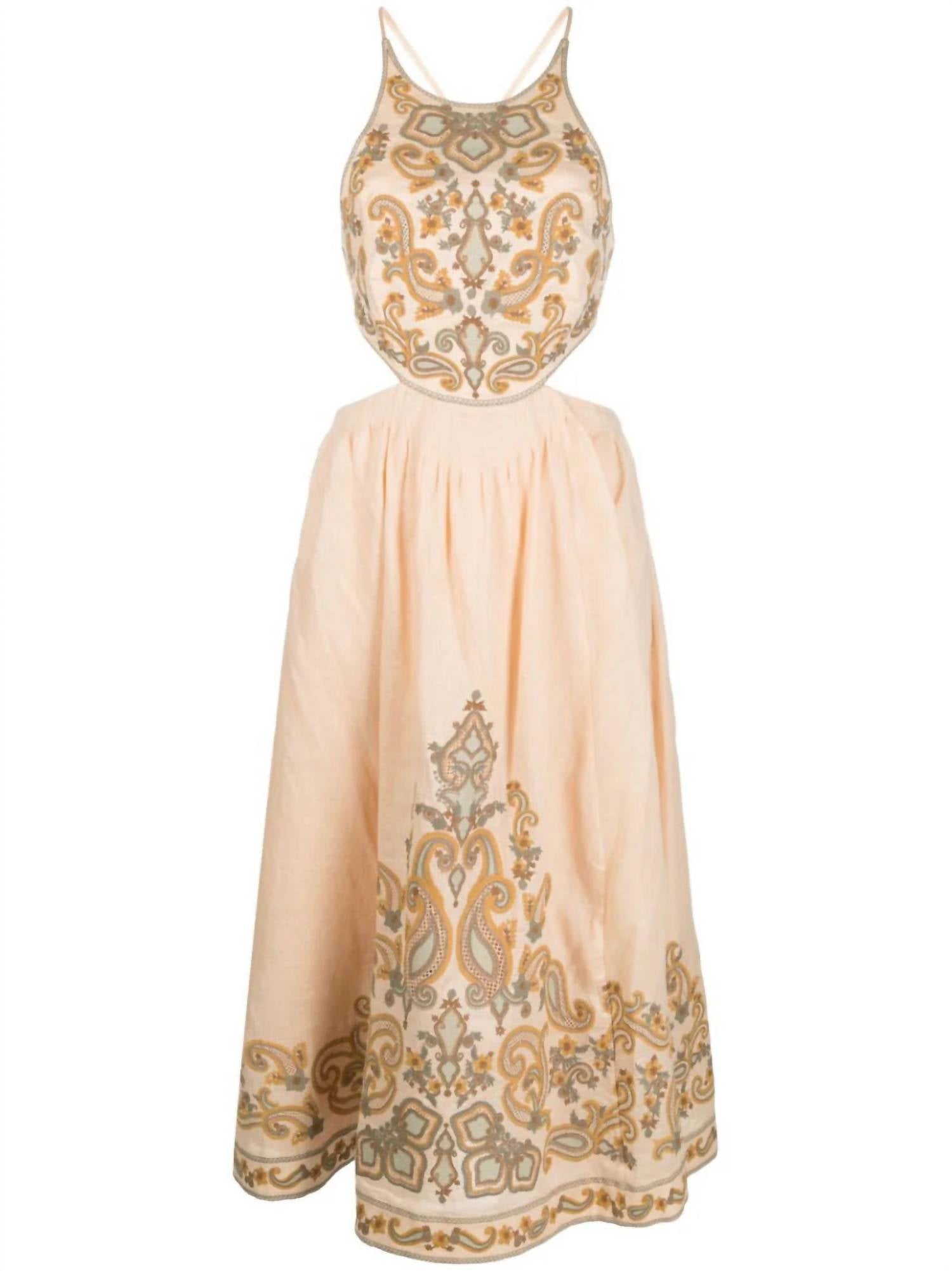 Women's Devi Halter Tie Midi Dress