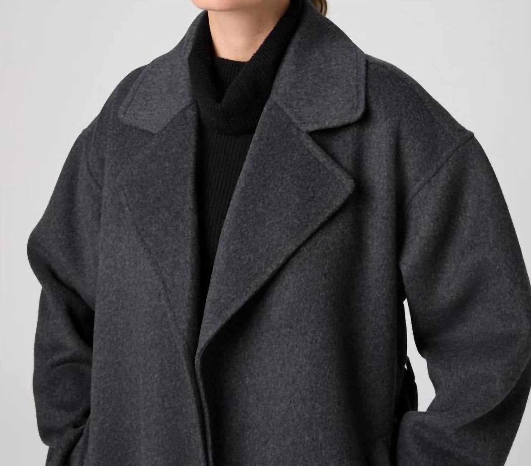 Paige - Connery Wool-blend Long Robe Coat