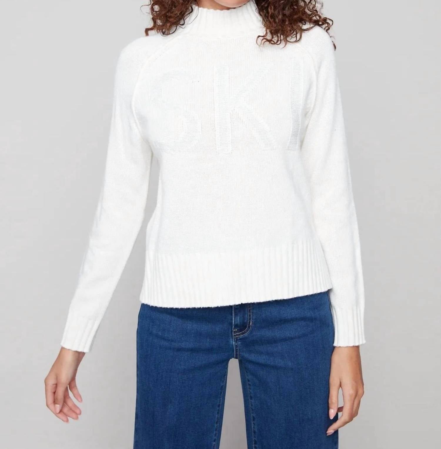 Charlie B - Alpine Ski Mock Neck Sweater