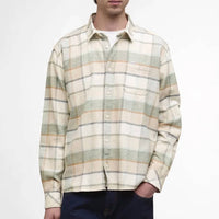 Barbour Copswell Relaxed Long-Sleeved Shirt in stone - men's shirt