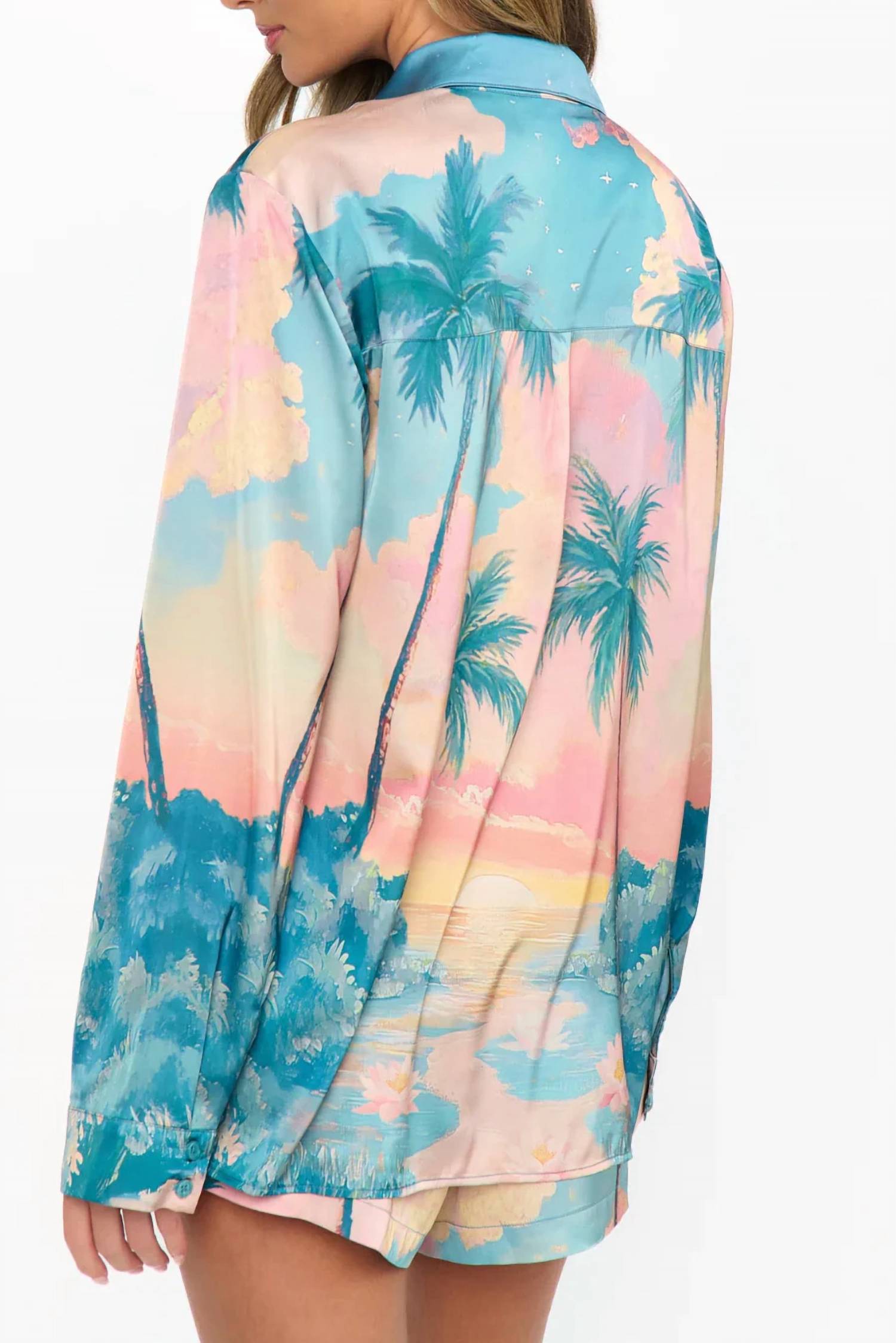 Show Me Your Mumu - Sunset Cove Silky Early Riser Pajama Set