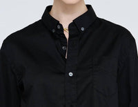 Raquel Allegra - The Artist Crop Button Down Shirt