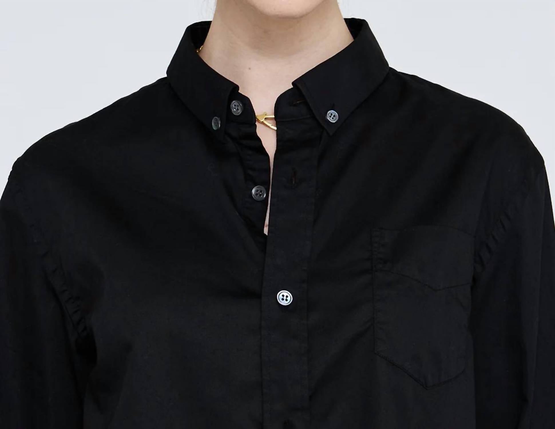 Raquel Allegra - The Artist Crop Button Down Shirt